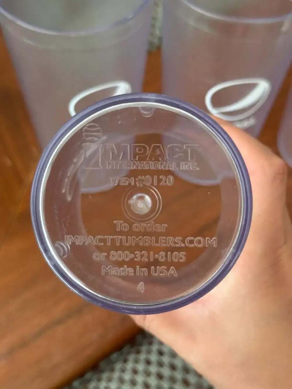 Impact International Inc. 20 oz Clear Pepsi Tumbler -set of 5 made in US